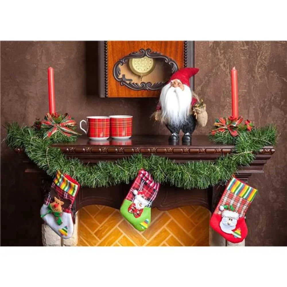 17 Feet Christmas Garland Christmas Decorations, Outdoor Christmas Decor
